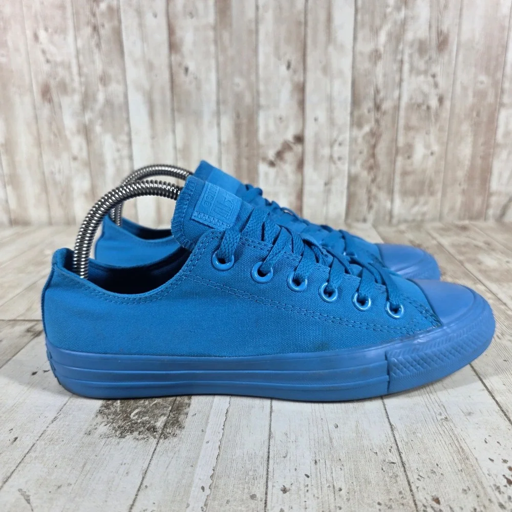 Converse Chuck Taylor All Star Ox‎ Blue Monochromatic Sneakers 166413F Womens 8